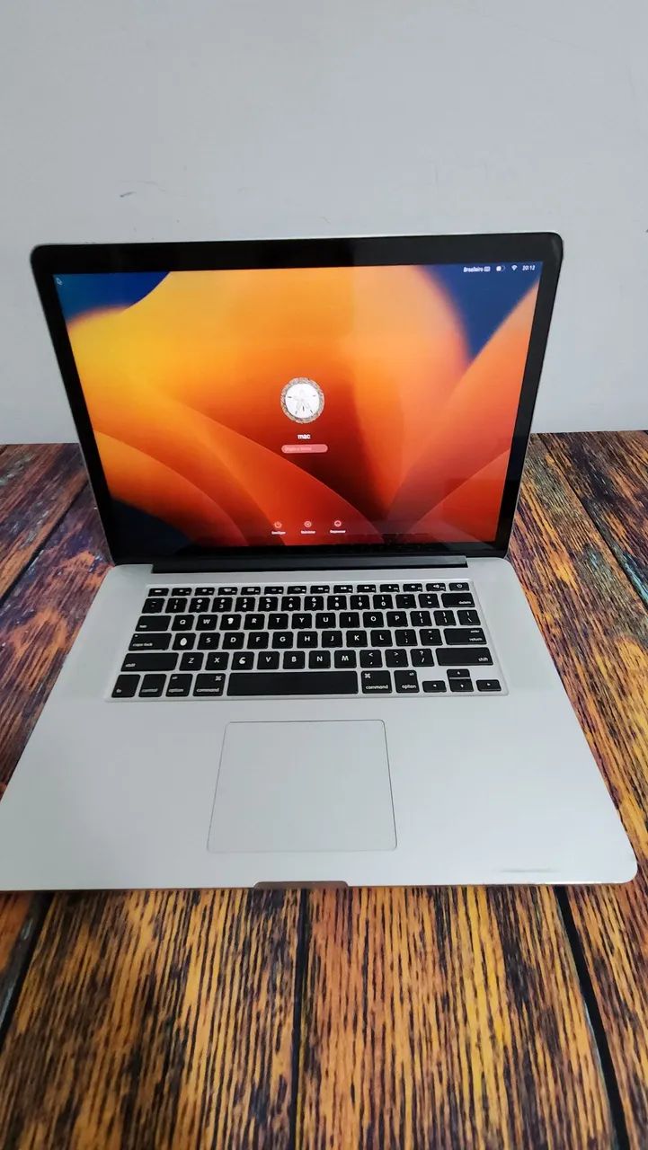 Macbook Pro 15 Retina A1398 i7 8GB 256SSD Nvidia Osx Ventura