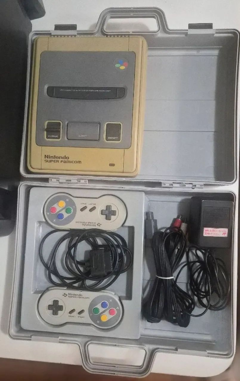 Super Famicom com Maleta original japonês e  - Foto 2
