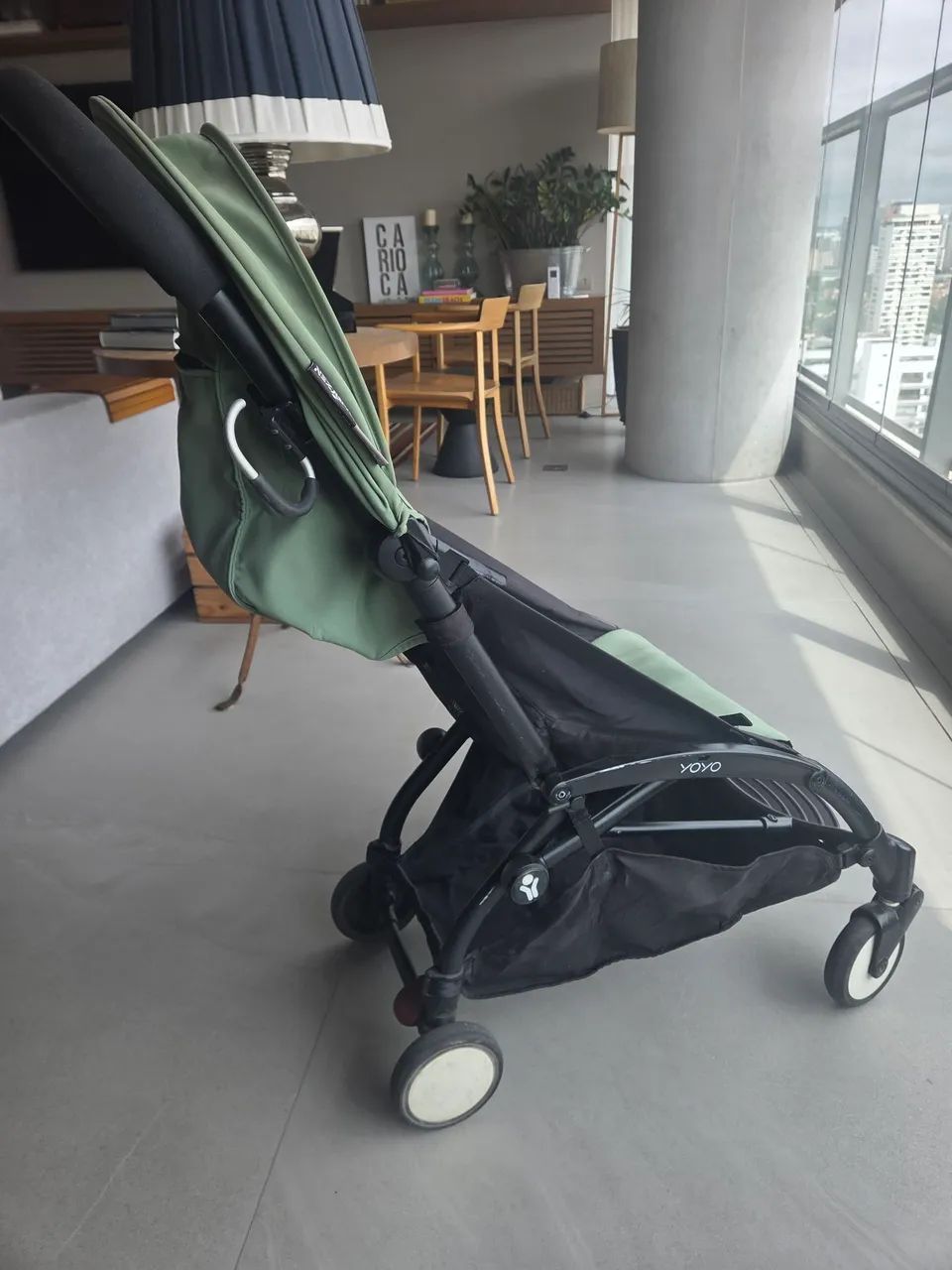 Carrinho yoyo stokke capa verde + capa preta brinde - Foto 3