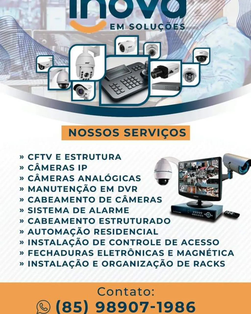Instalação De Câmeras e Serviços De Internet 