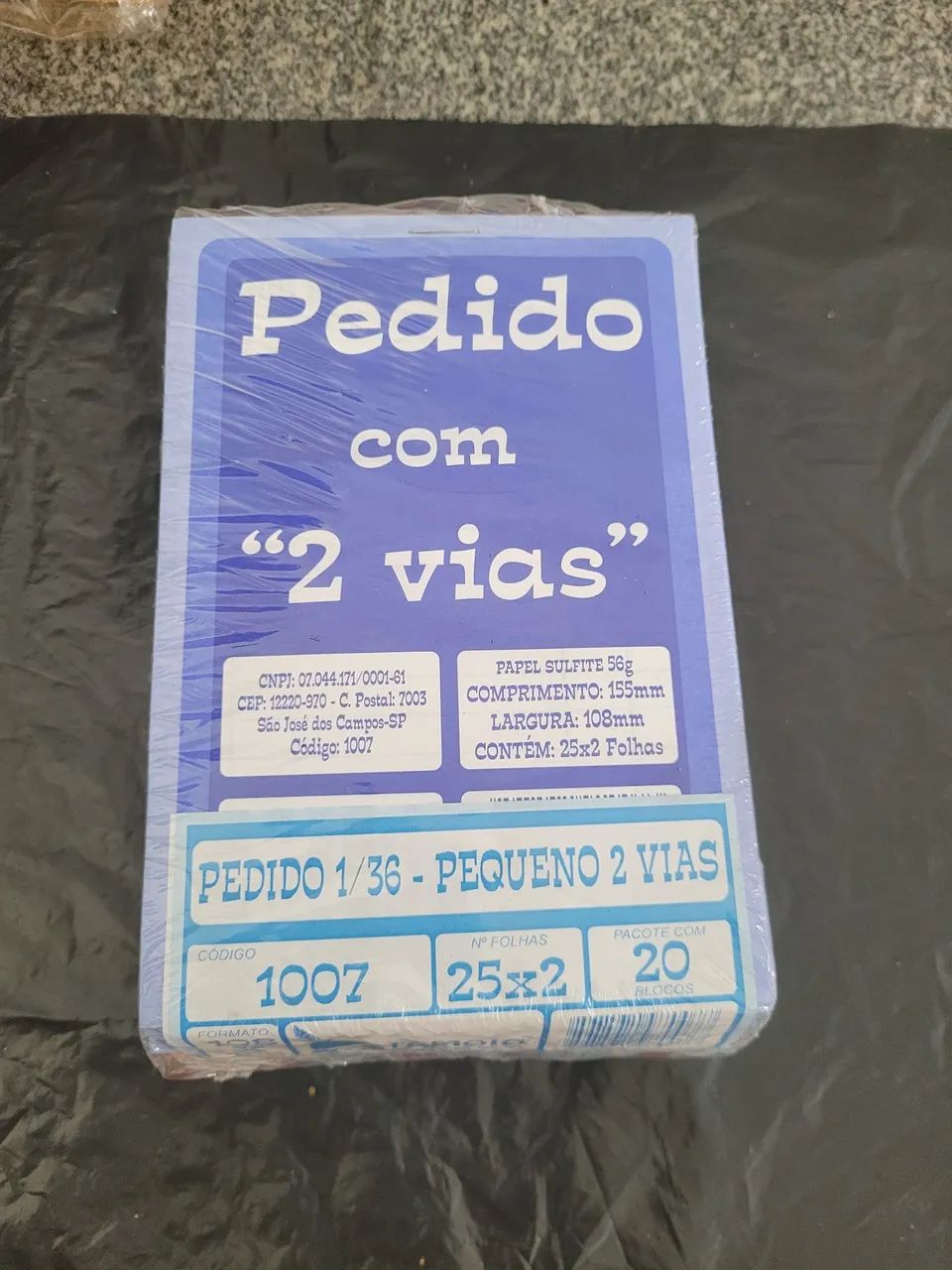 Talão de pedido