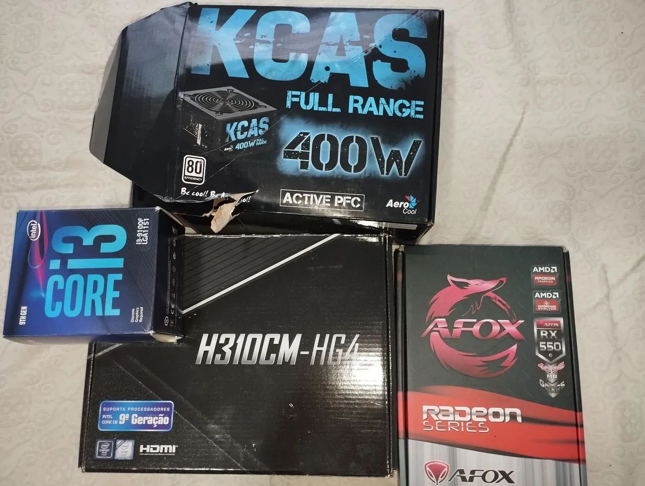 RX 550 4GB + COMPONENTES 