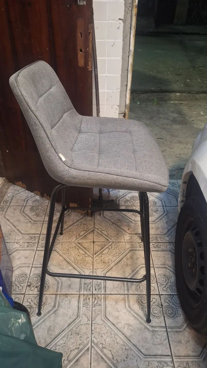 Cadeira banqueta alta com apoio lombar - Foto 2