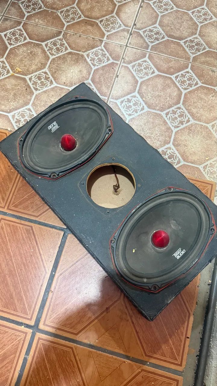 Caixa com módulo 3 alto falante fonte chaveada - Foto 2