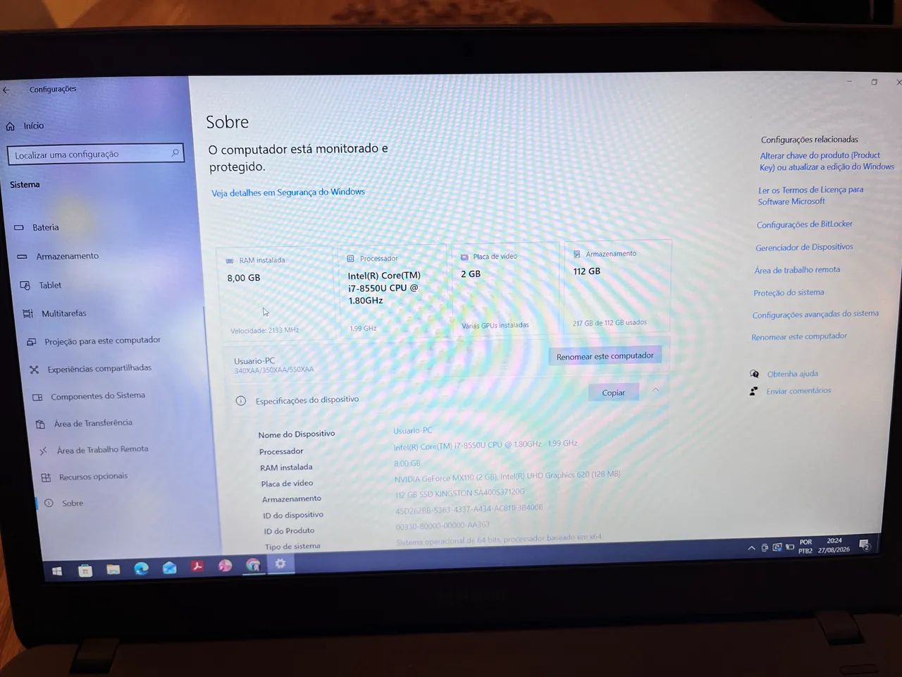 Notebook Samsung Expert NP350XAA - Foto 3