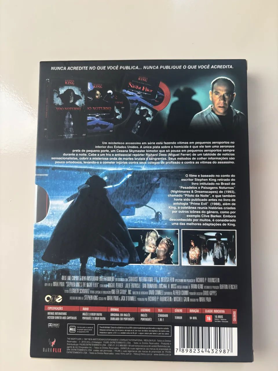 O voo noturno dvd stephen king - Foto 2
