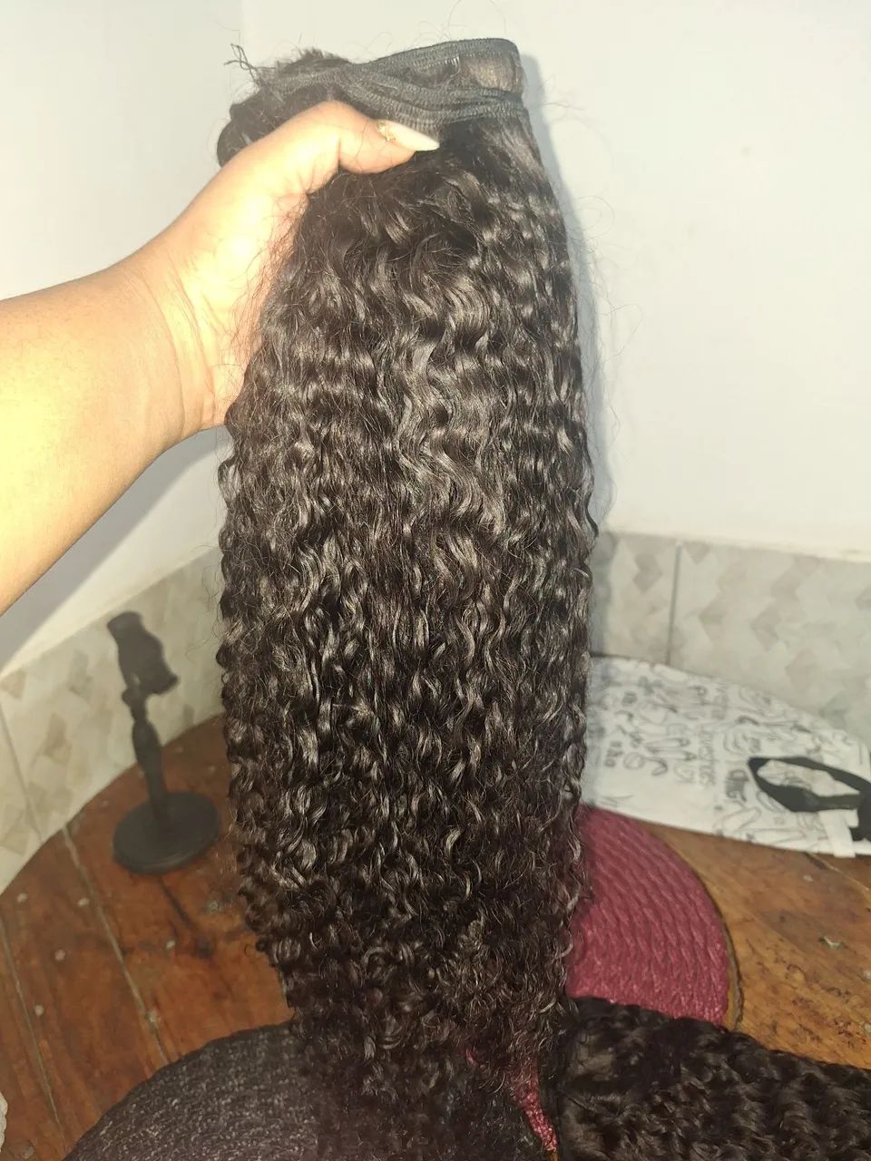 Cabelo Humano cacheado para entrelace - Foto 2