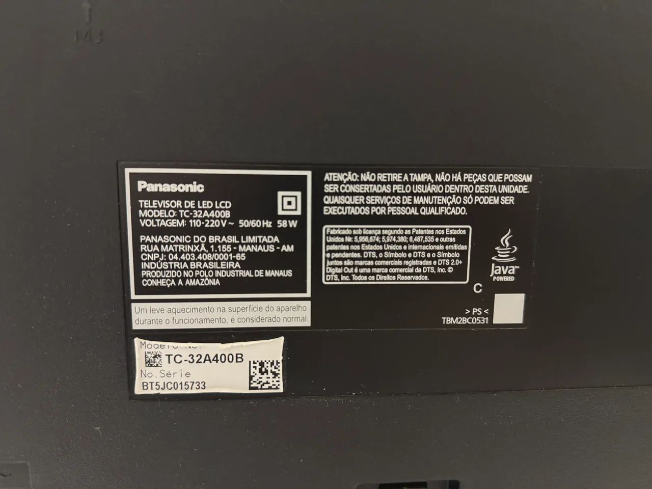 TV Panasonic 32? LED (Não é SmartTV) - Foto 3