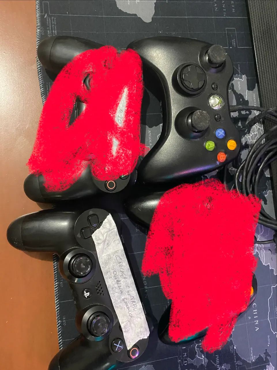 Controles de Xbox e ps4