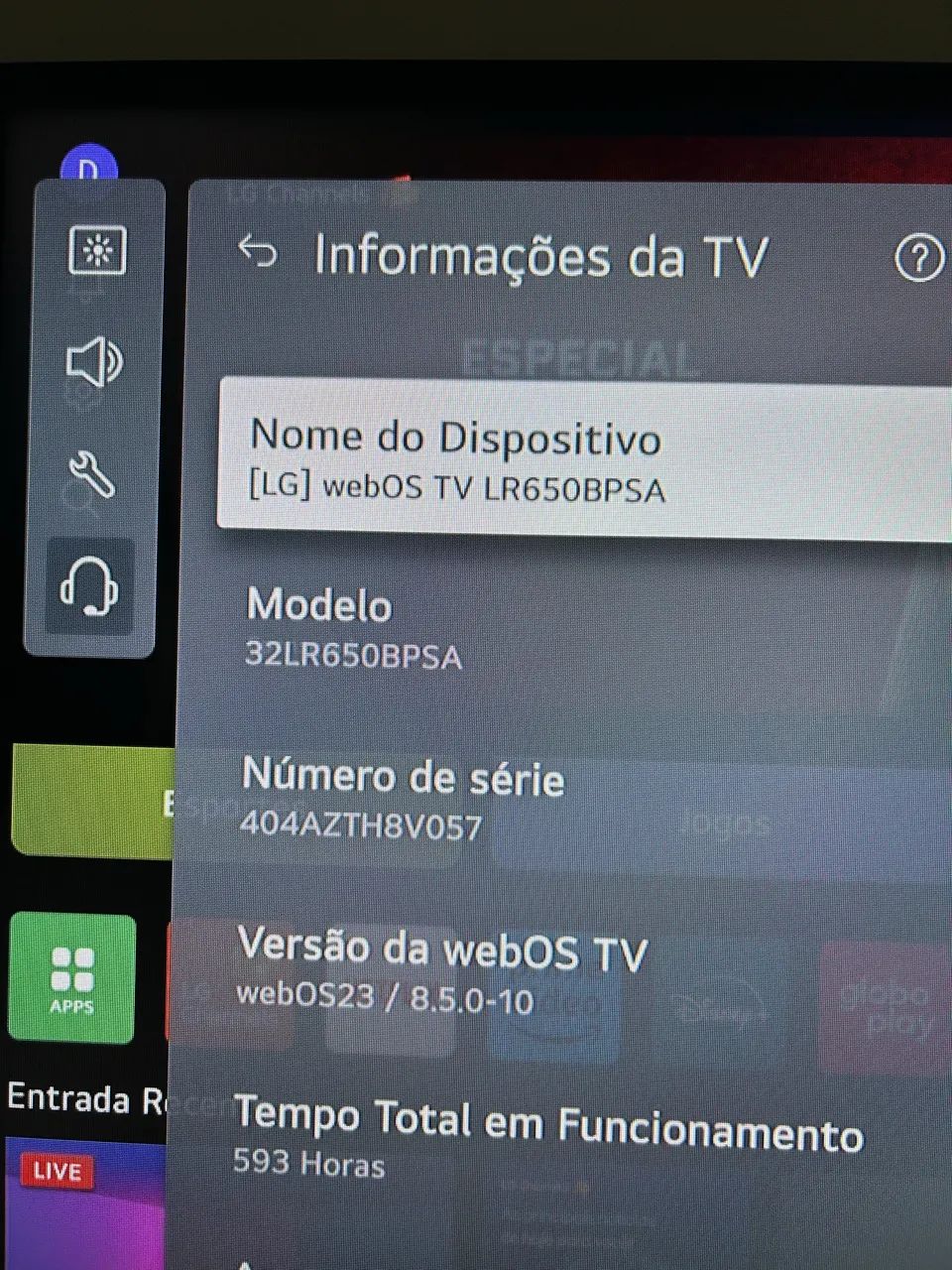 Smart TV 32? HD LED LG 32LR650BPSA Wi-Fi - Foto 2