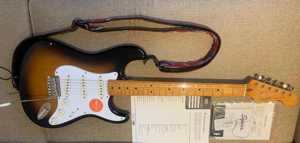 【交換弦・ストラップ付】 SQUIER Classic Vibe 50s Guitarra Squier Classic Vibe '50s Stratocaster®, Maple Fingerboard