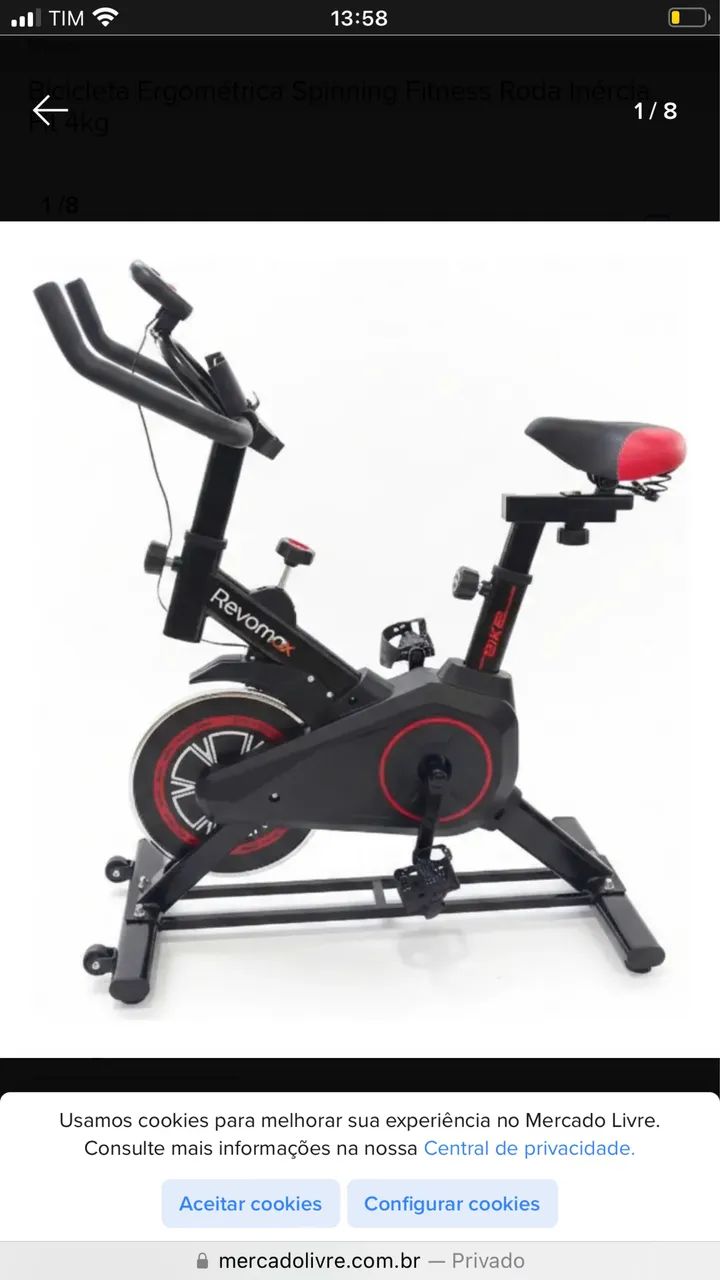 Bicicleta Ergométrica Spinning Fitness 
