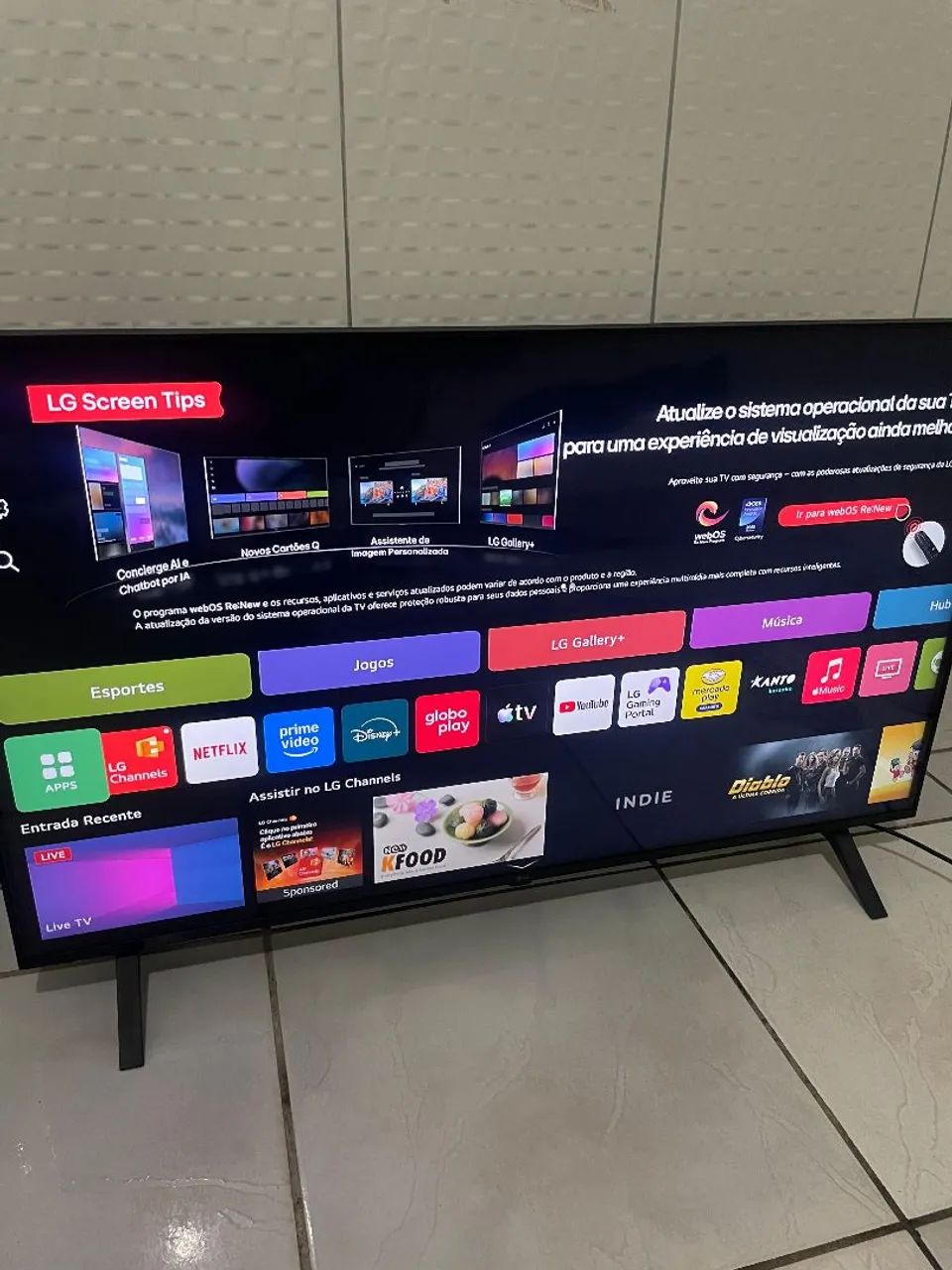 TV LG 43 POLEGADAS 4K