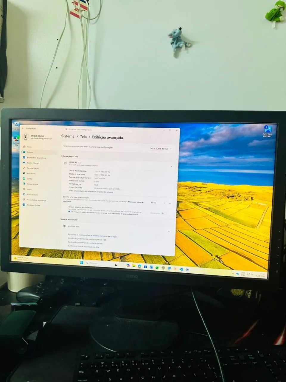 Monitor Gamer BenQ 24" 1ms ? Perfeito p/ Consoles e Streamer (Raro)