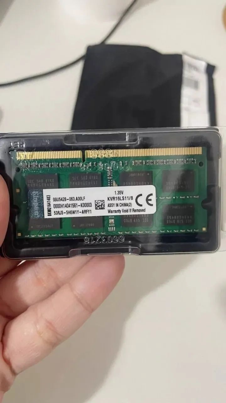 Memória Ram De Notebook Kingston 8gb 1600mhz