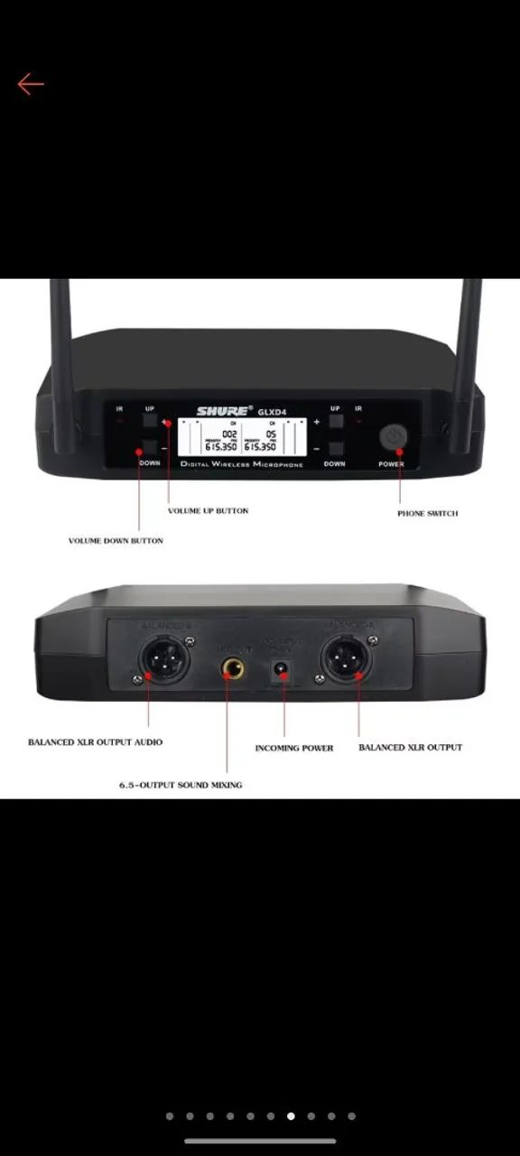 Vendo par de microfone SHURE top de linha novos - Foto 5