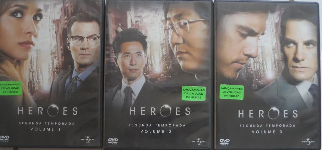 Coleção Completa - Série Heroes em DVD (Temporadas 1, 2 e 3) - CDs