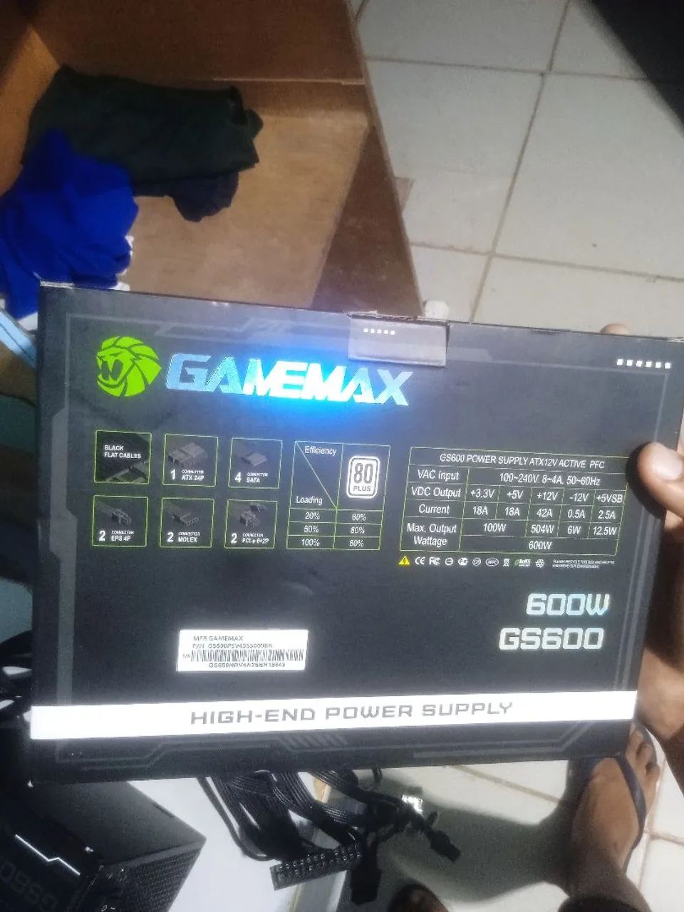Fonte de 600w gamemax - Foto 4