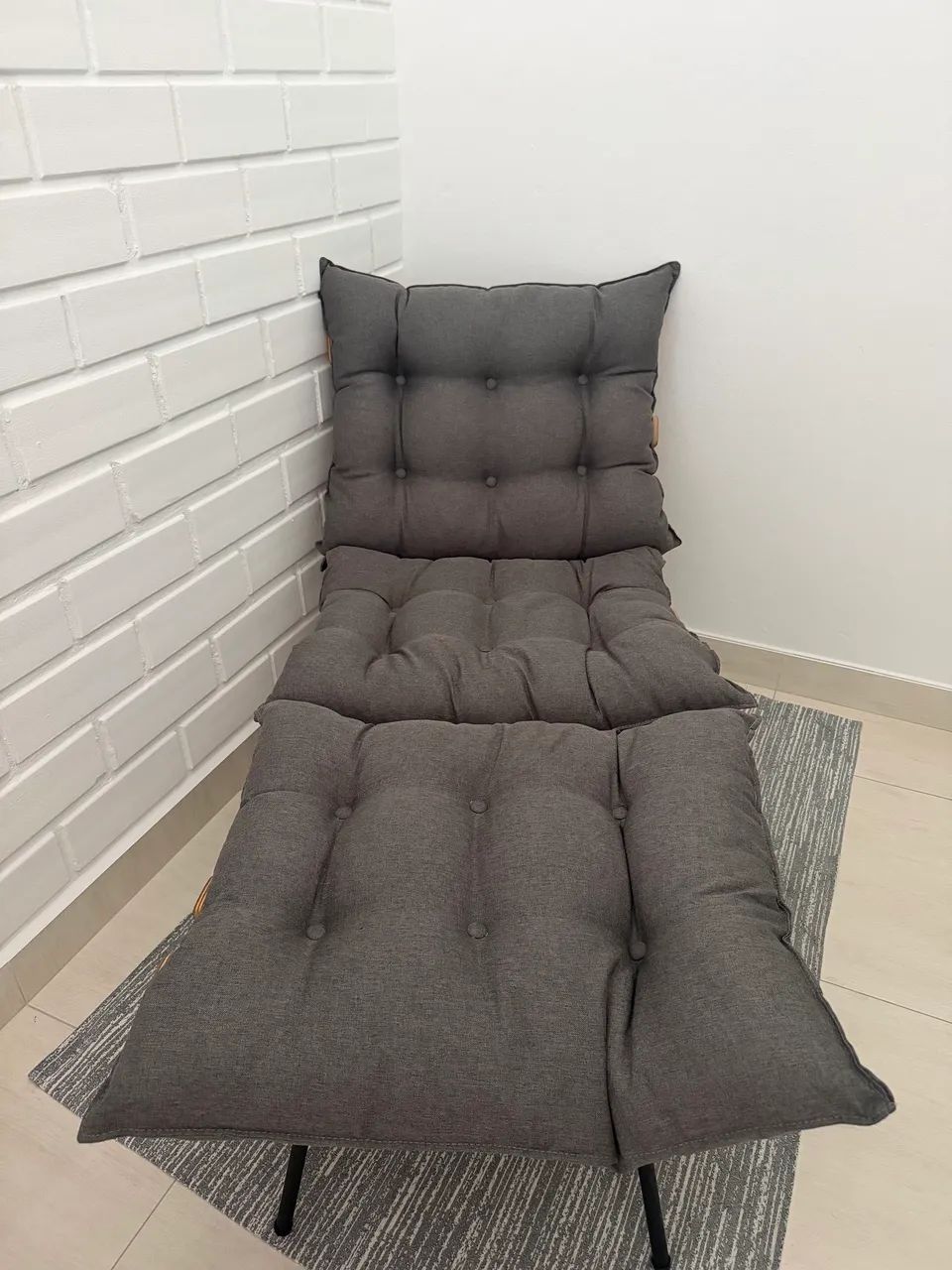 Poltrona Costela com Puff - Foto 2