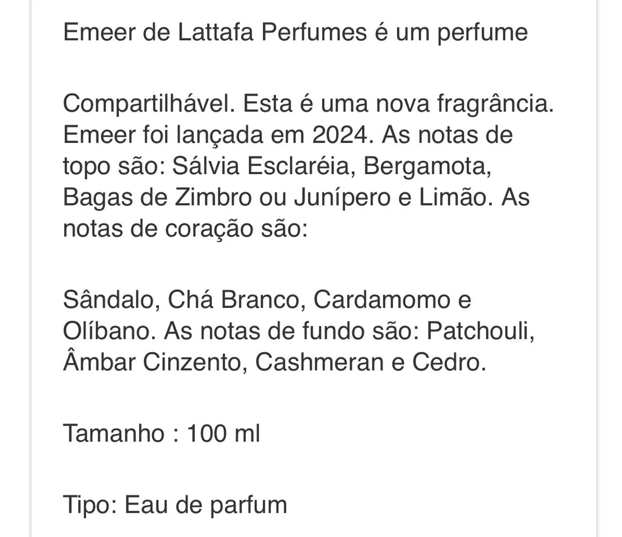 Perfume árabe emeer - Lattafa.  Decant 10 ml - Foto 2