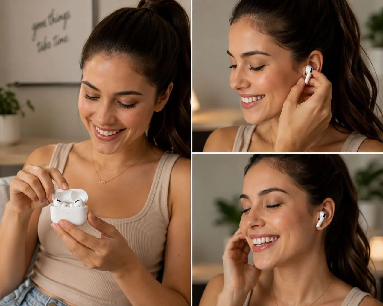 Fone Bluetooth Estilo AirPods Pro com ANC e Estojo USB-C - Novo
