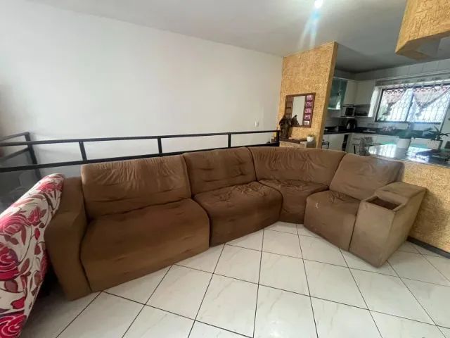 Sofá Modular de Canto Suede Marrom - Grande, Confortável e Versátil (6 Lugares) - Foto 3
