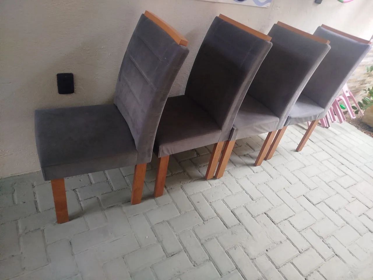 Jogo de cadeira p/mesa