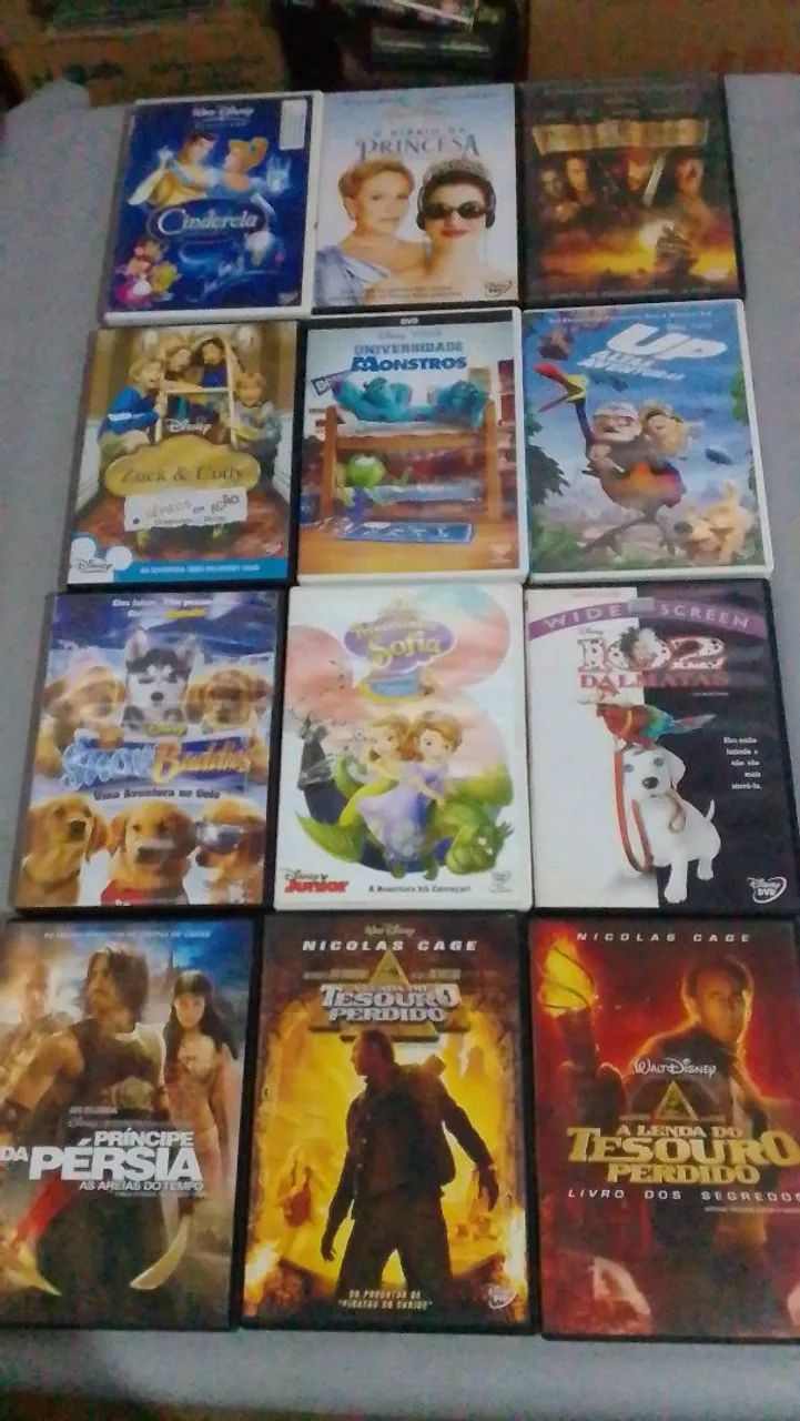 Dvds Disney 10 reais cada 