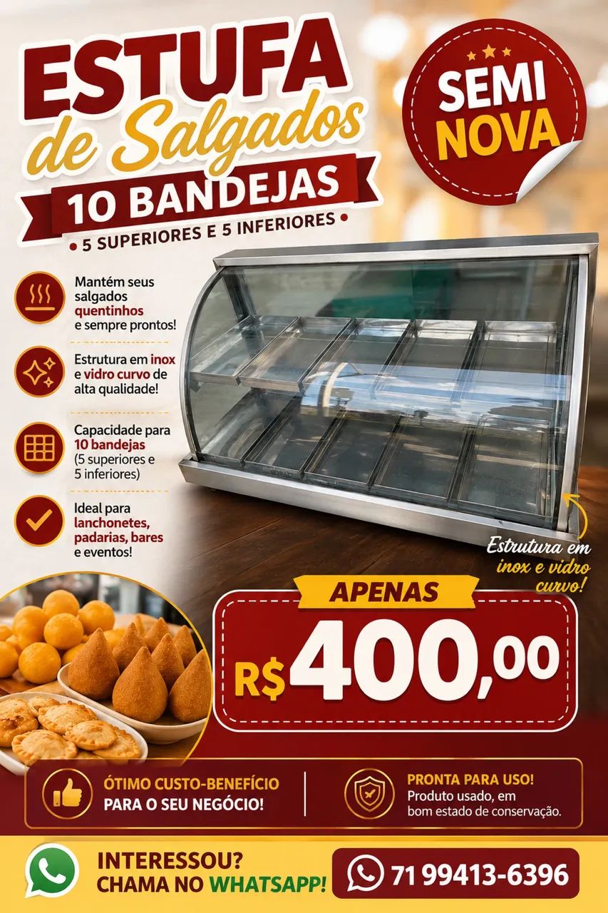 Estufa semi nova 
