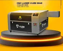 MÁQUINA CNC LASER DE CORTE E GRAVAÇÃO VC6040-LM 80W + CHILLER - Foto 2