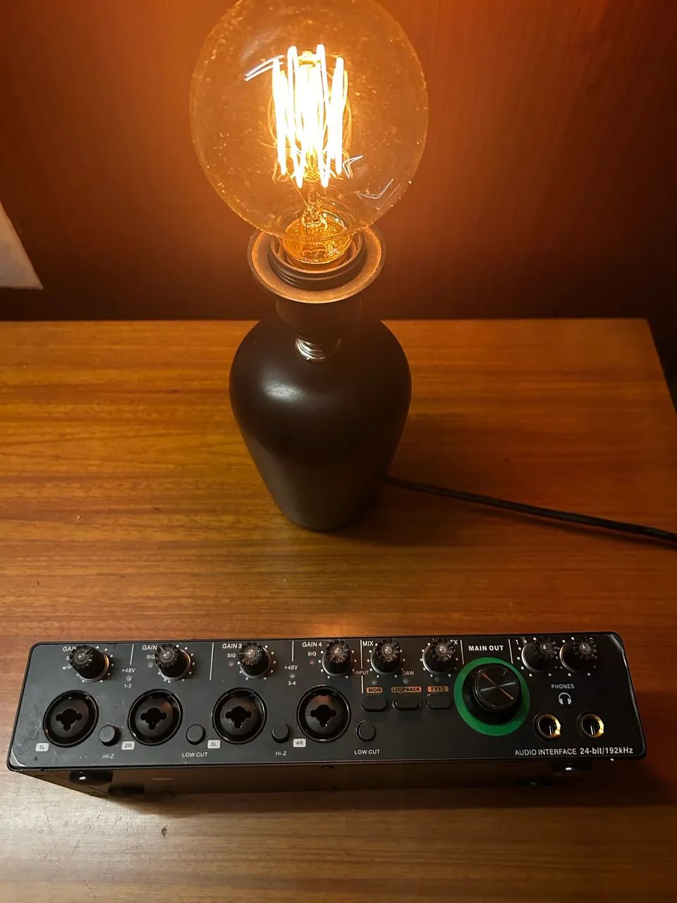 Interface de Áudio Depusheng RX4 - 4 Canais USB (Excelente Estado)