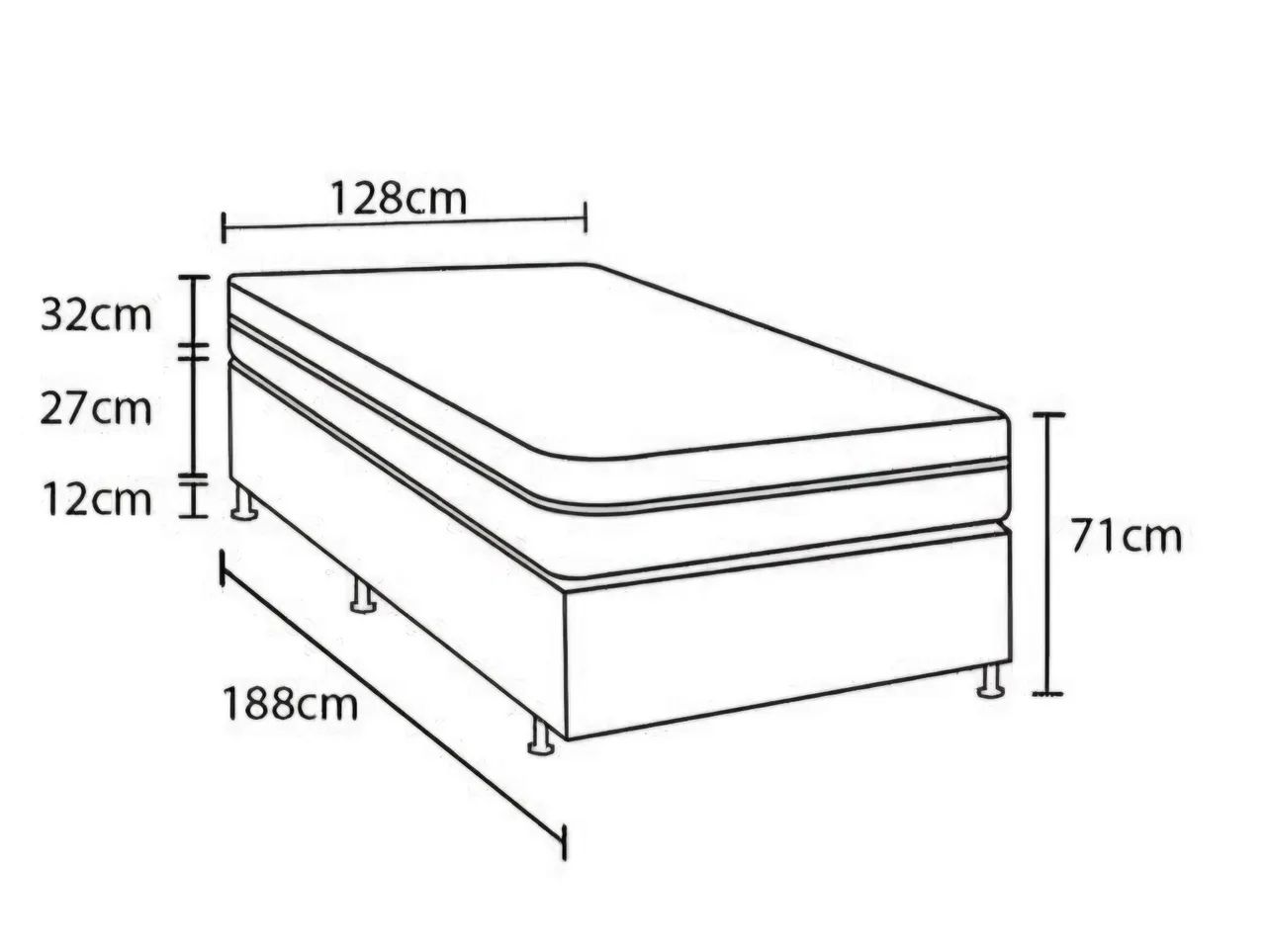 Cama box casal - Foto 4