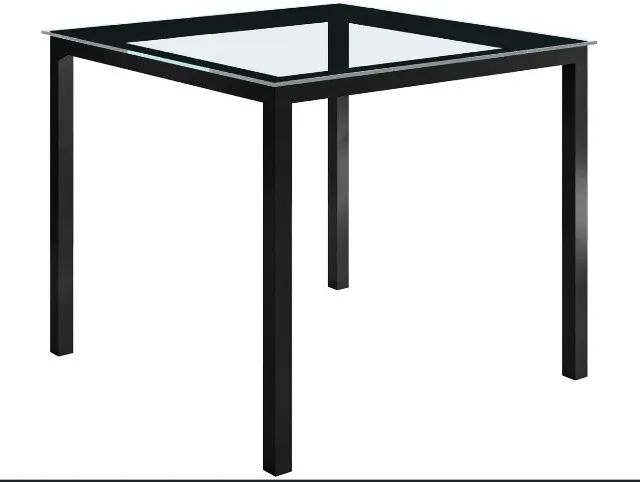 Mesa De Jantar Retangular 120x80 Tampo De Vidro