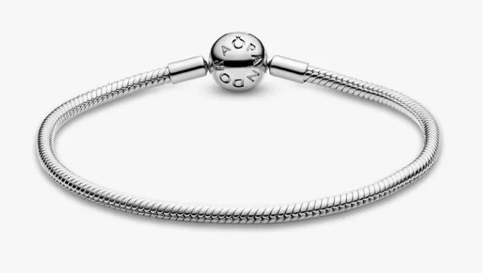 Pulseira pandora Moments Snake Link prata de lei original  - Foto 3