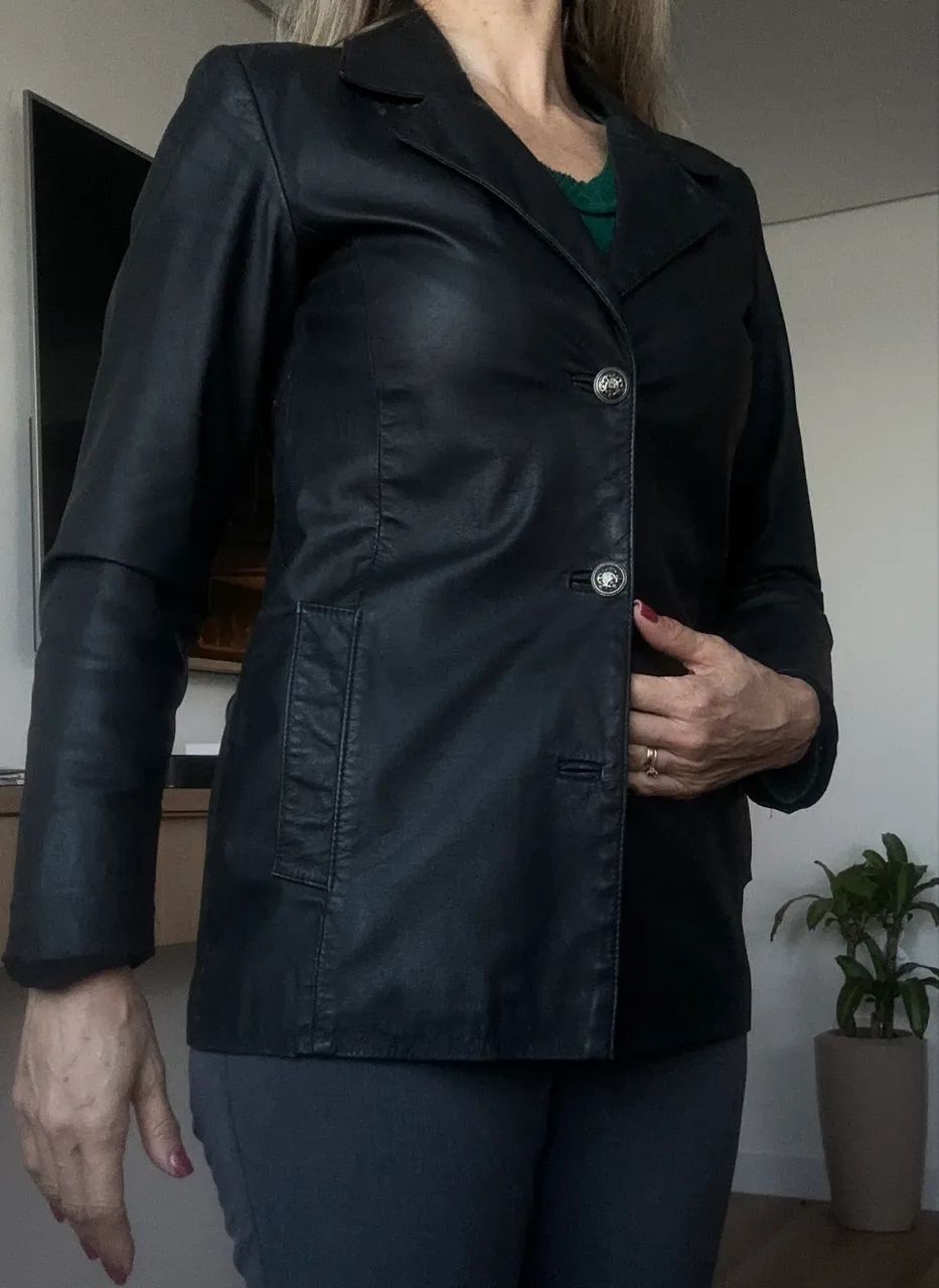 Jaqueta de couro legítimo  - Foto 2