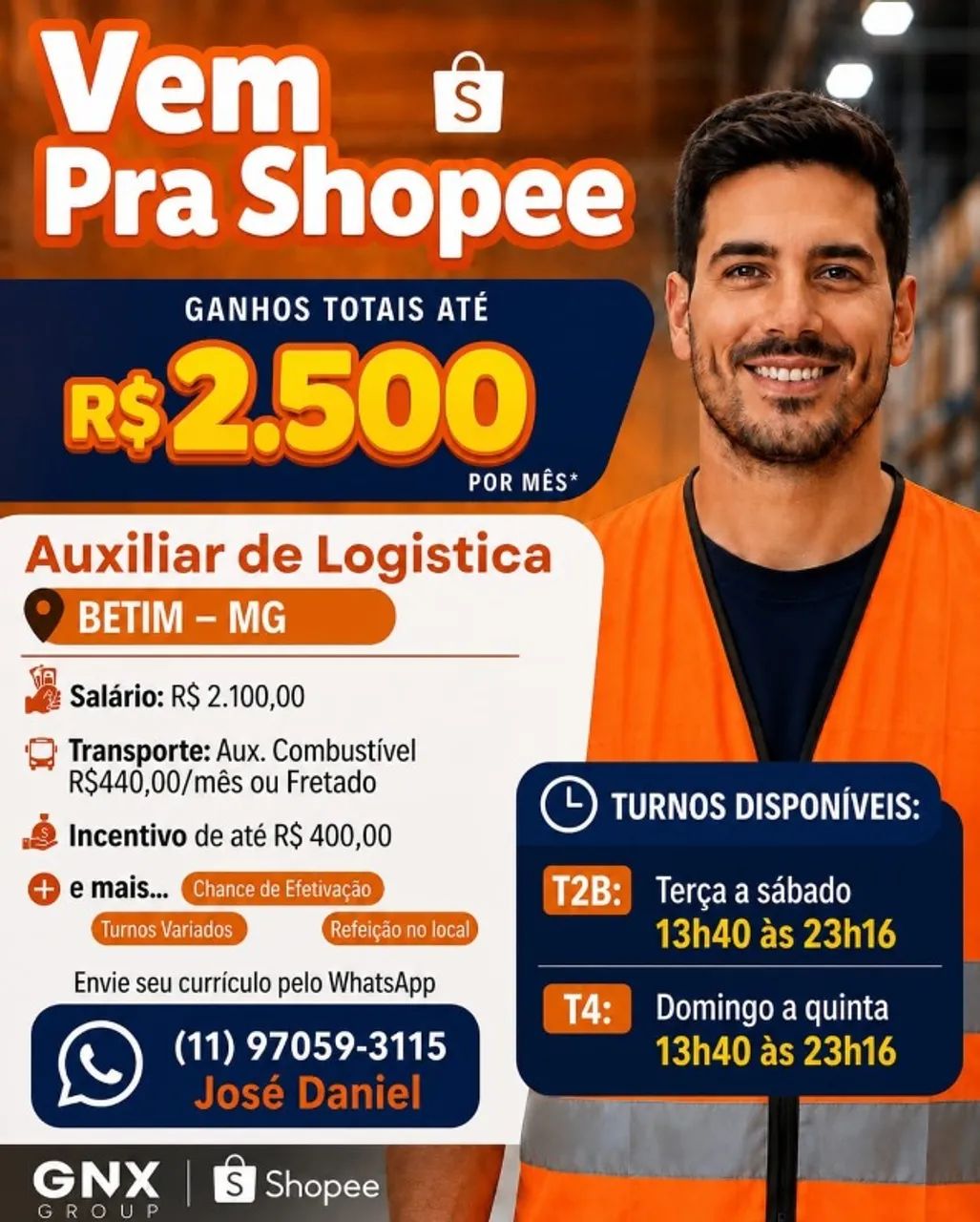 AUXILIAR DE LOGÍSTICA BETIM