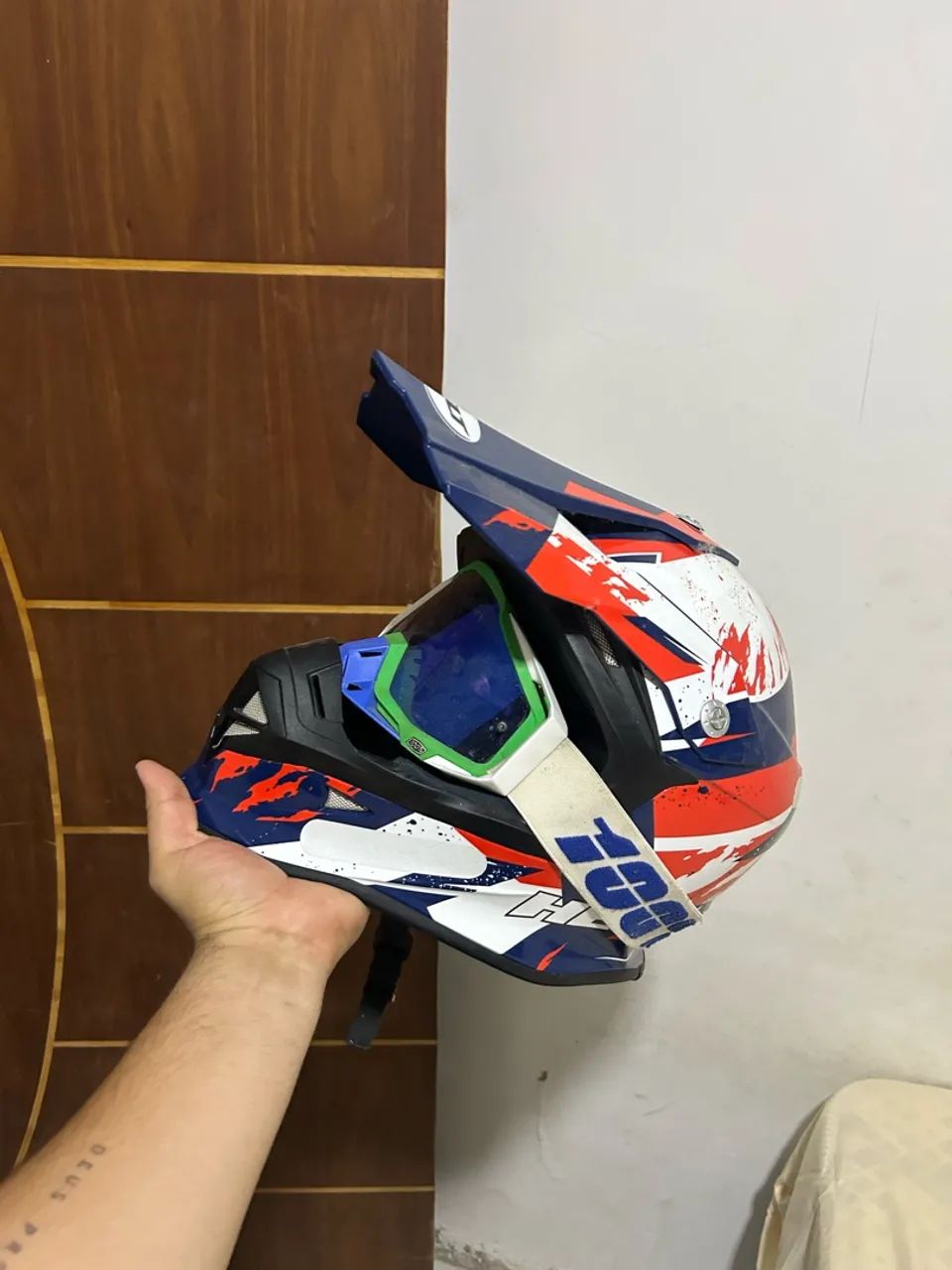Capacete de motocross Helt  - Foto 2