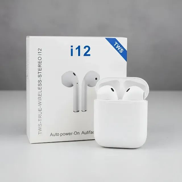 Fone De Ouvido Tws I12 Bluetooth Touch Branco 1 Par - Foto 4