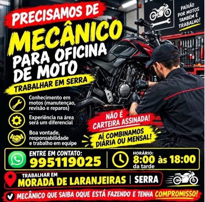 Preciso de mecânico urgente 