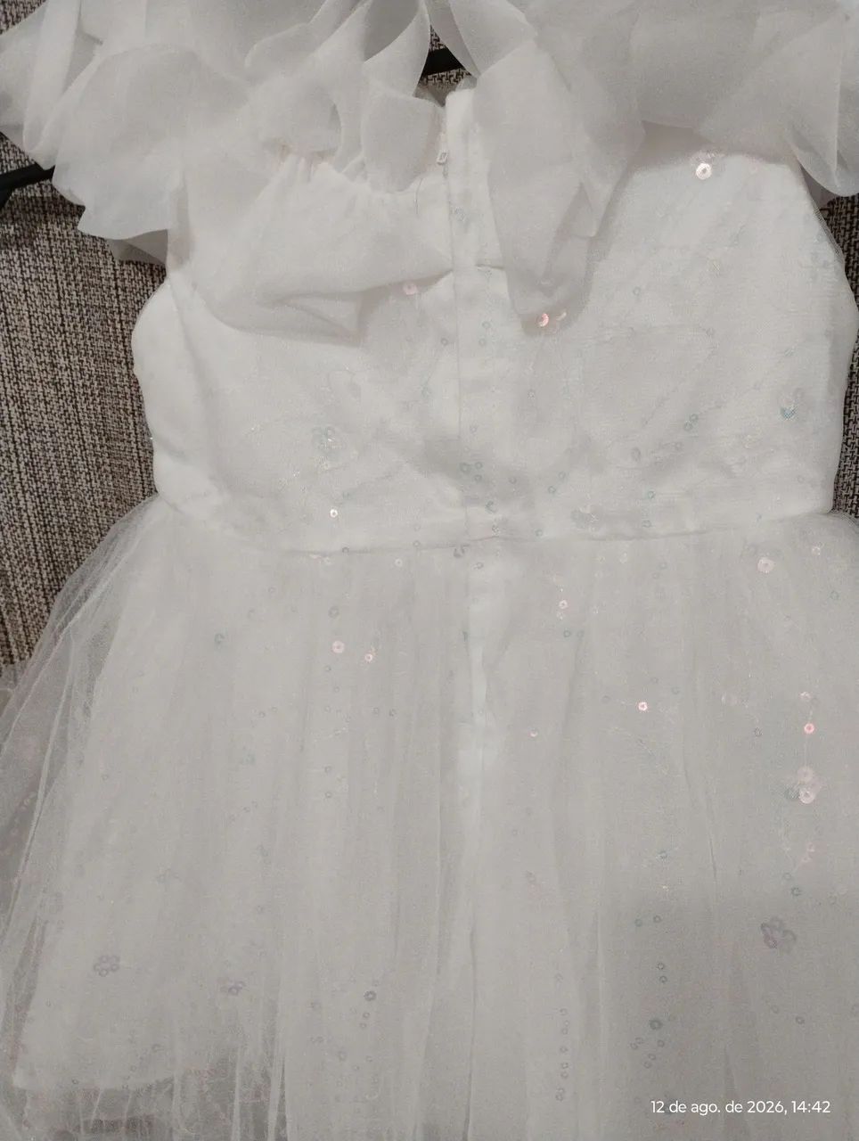 Vestido de festa branco infantil (daminha).casamento - Foto 5