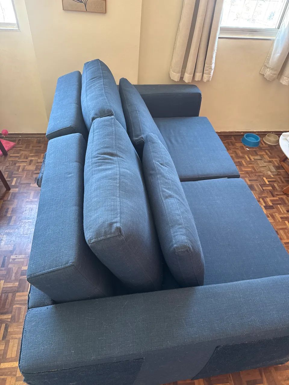 Sofá retrátil Azul  2m X 1,10m  - Foto 2