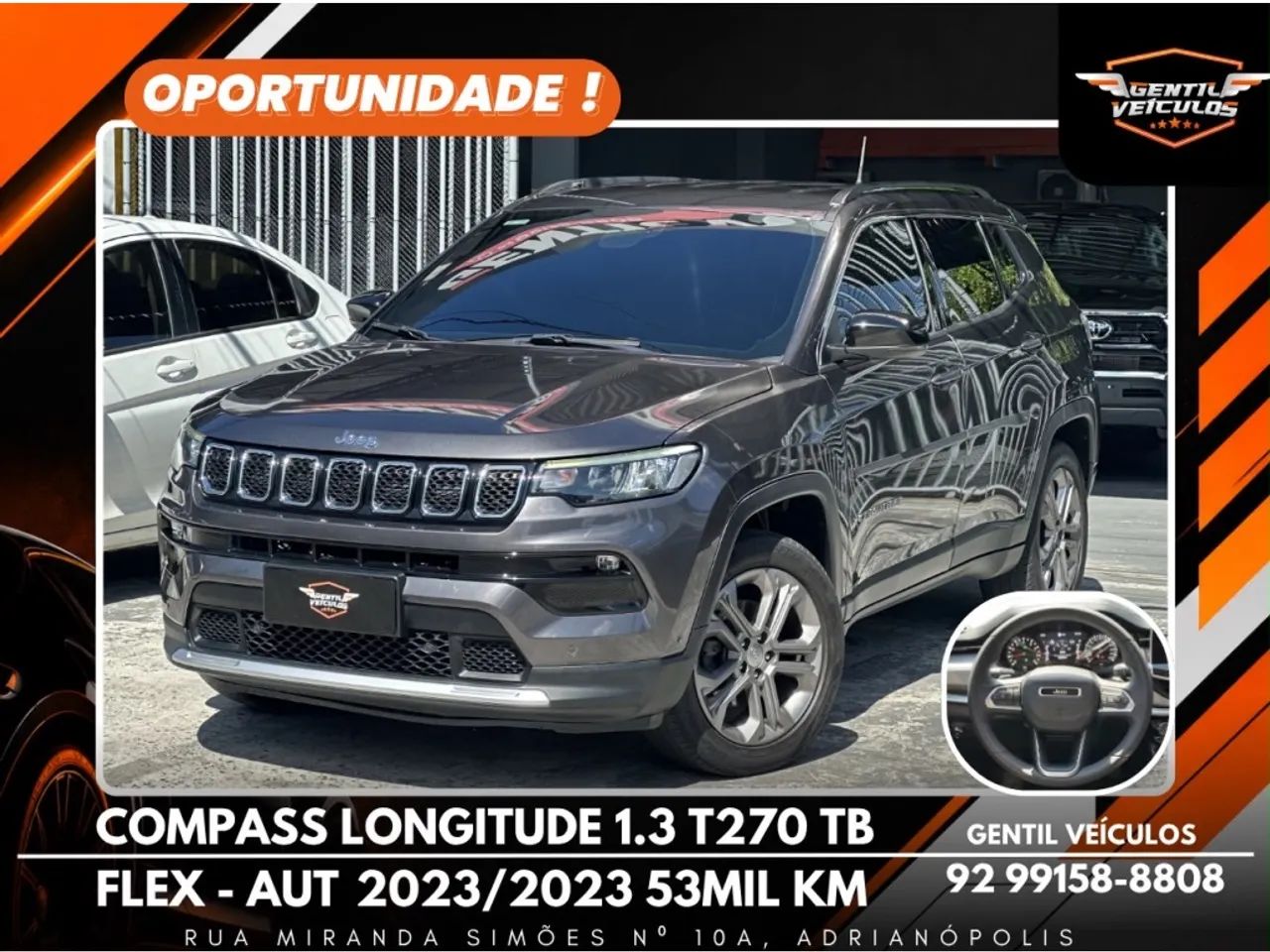 Jeep Compass COMPASS LONG. T270 1.3 TB 4x2 Flex Aut. 2023