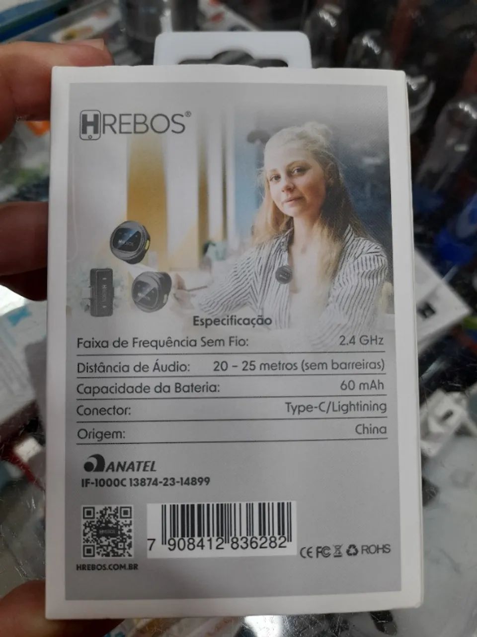 Microfone sem fio duplo lapela - Foto 2