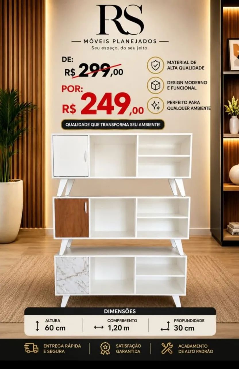 Rack de TV mdf