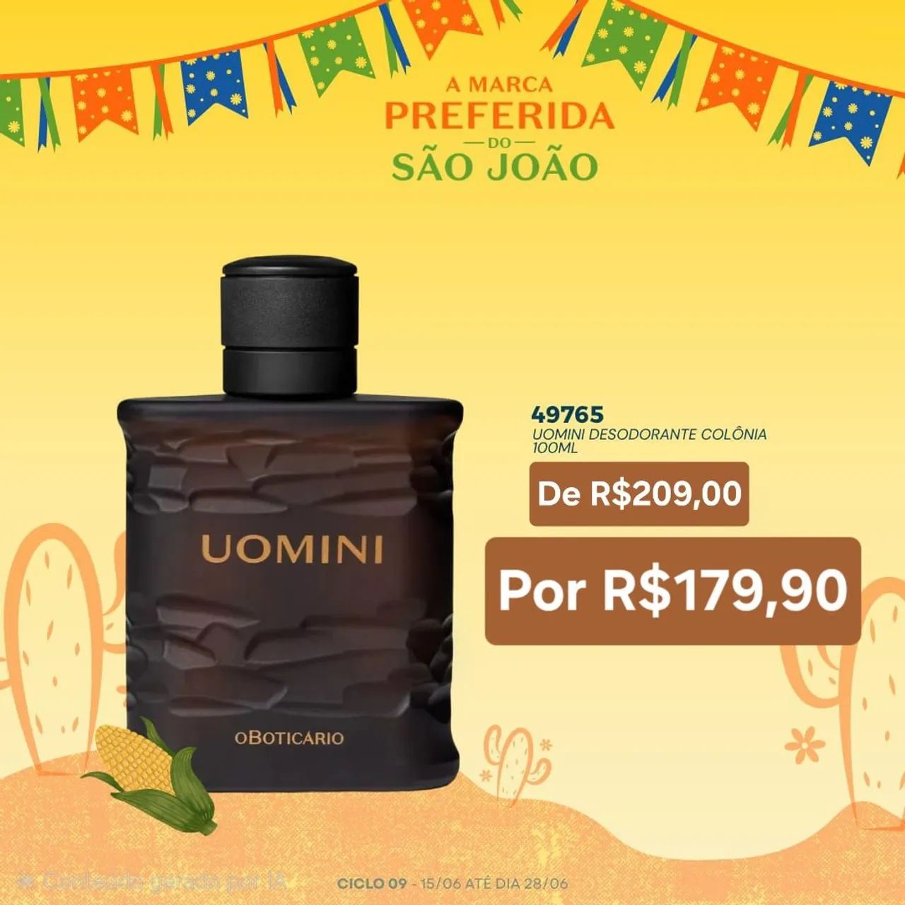 Oferta de Uomini 100ml - O Boticário  - Foto 2