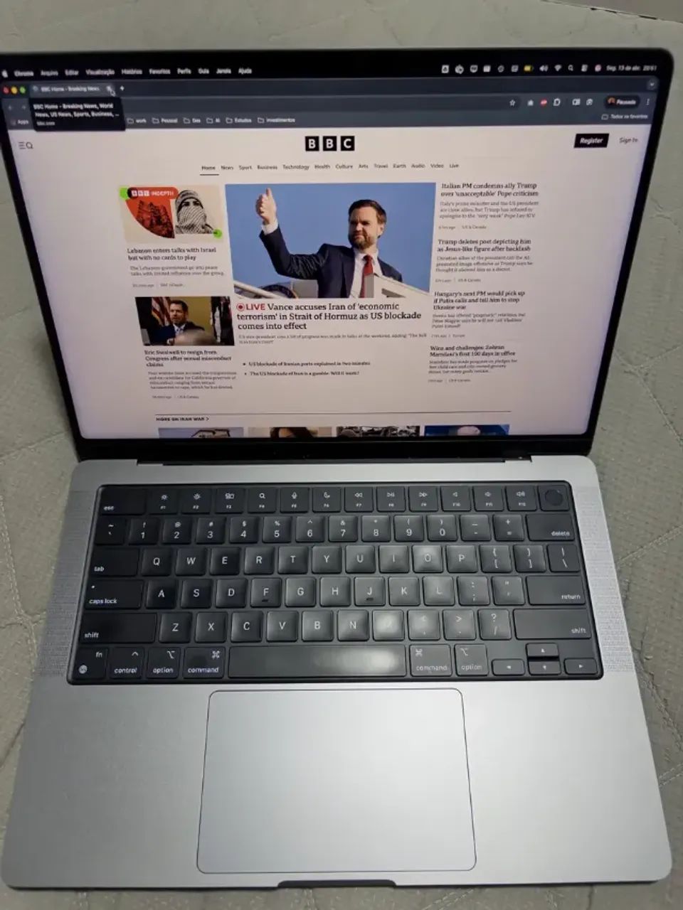 Macbook Pro 14 M1 Pro (a2442), 16gb, 512gb (único Dono