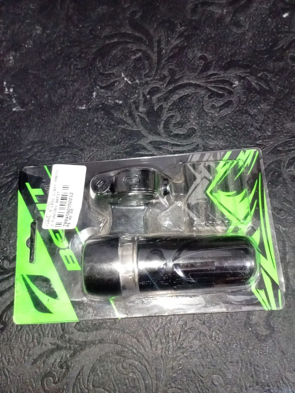 FAROL 5 LEDS C/BAT PRETO 3 FUNÇÕES  - Foto 3