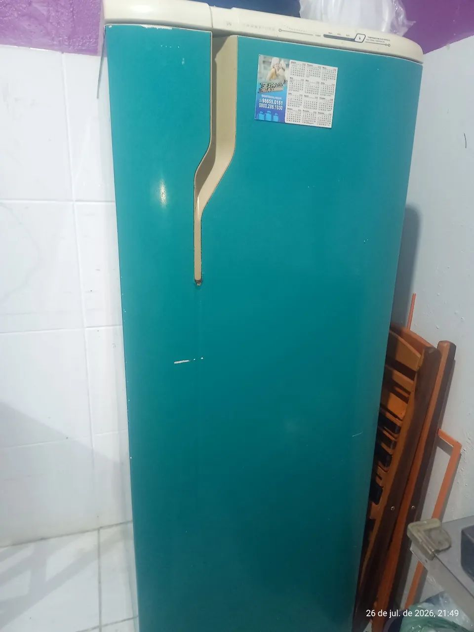 Geladeira defeito