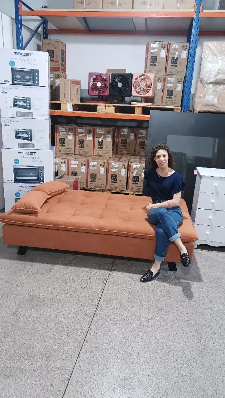 Sofá cama Viena pronta entrega peça nova  - Foto 4