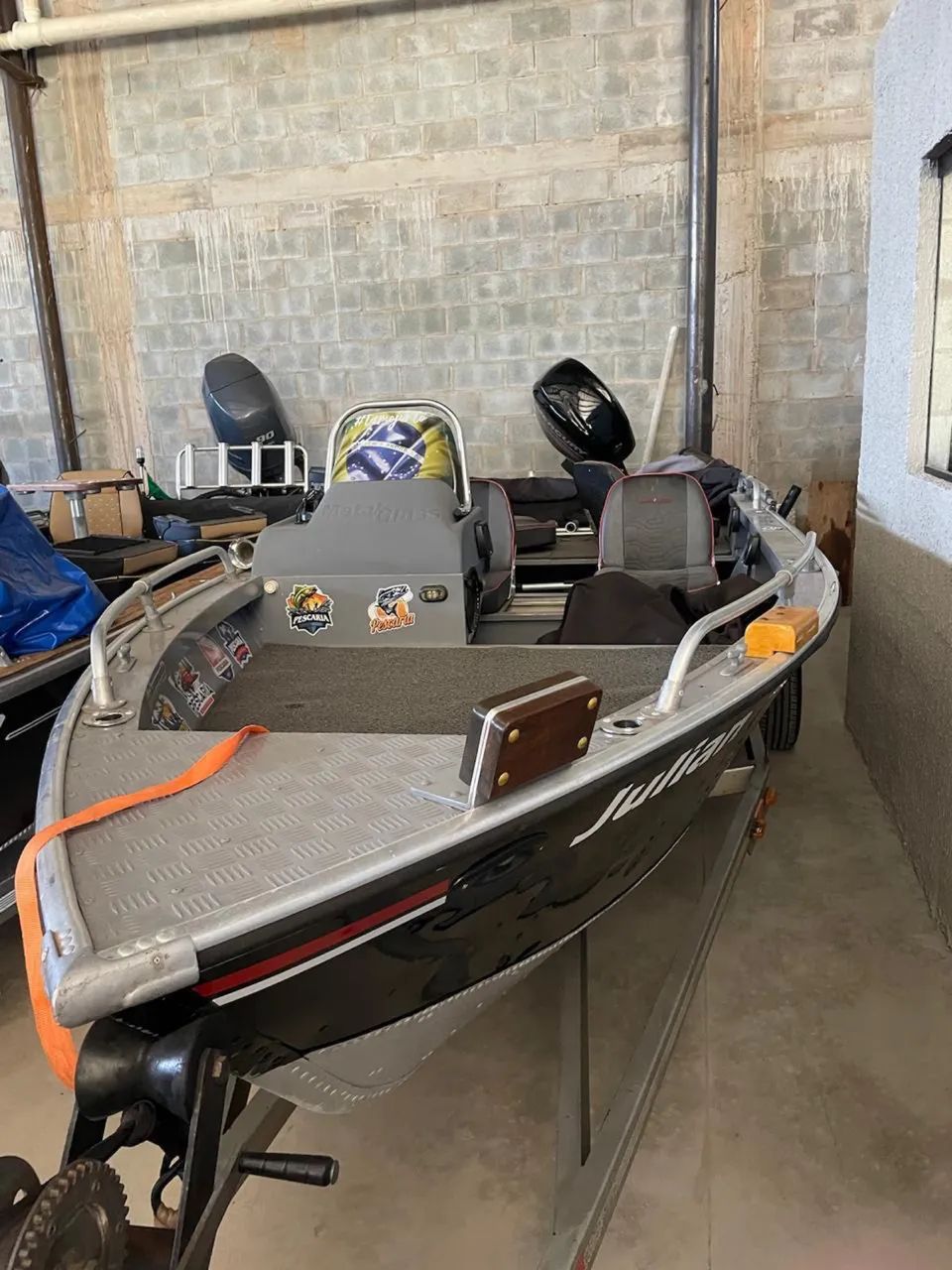 Lancha metalglass savage 5513 motor 60hp mercury - Foto 5